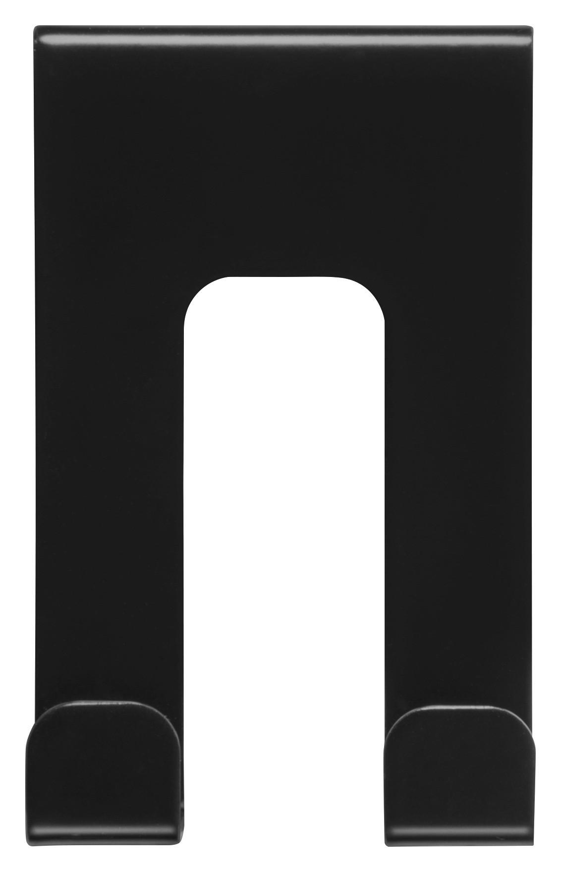 Türgarderobe Hook 2 anthrazit pulverbeschichtet Metall B/H/T: ca. 5,01x8x4,2 cm Hook 2 - anthrazit (5,01/8,00/4,20cm)