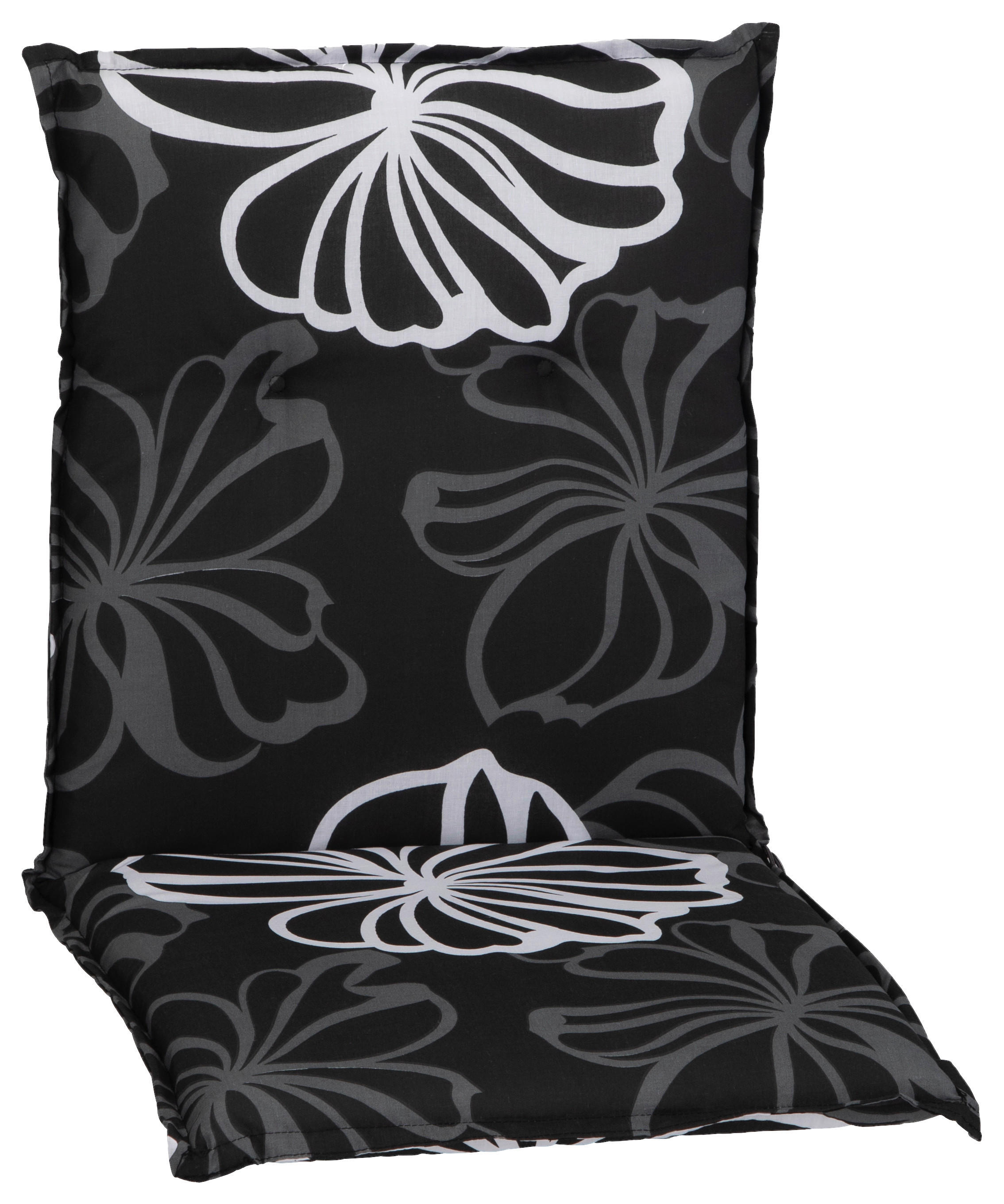 Beo Saumauflage für Niedriglehner schwarz Polyester-Mischgewebe B/H/L: ca. 50x6x101 cm 2er Set Saumauflage_für_Niedriglehner_2er - weiß/schwarz (101,00/50,00/6,00cm) - Beo