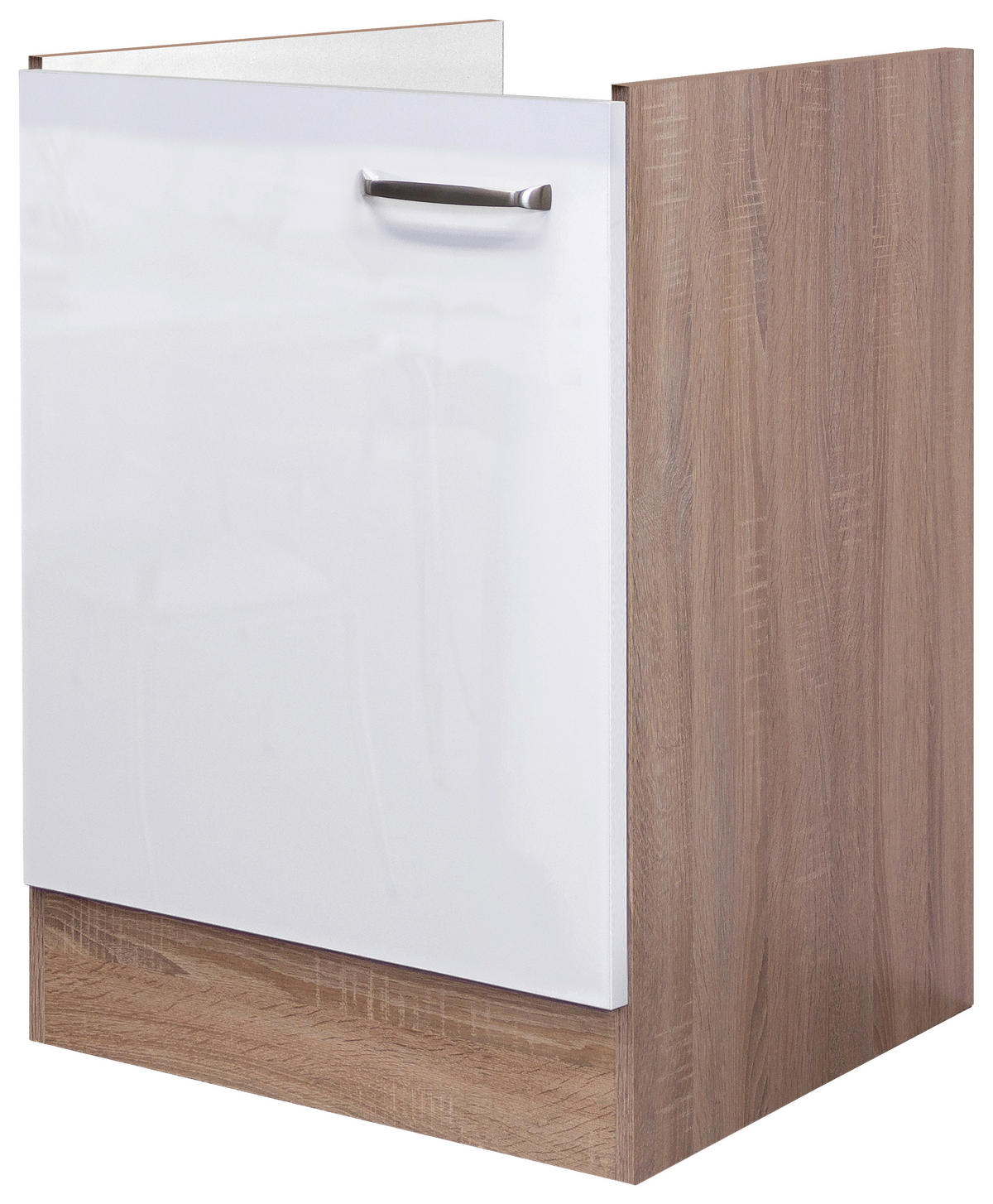 Spülenschrank Valero weiß Hochglanz B/H/T: ca. 50x82x57 cm Valero - Eiche/weiß (50,00/82,00/57,00cm) - Flex-Well
