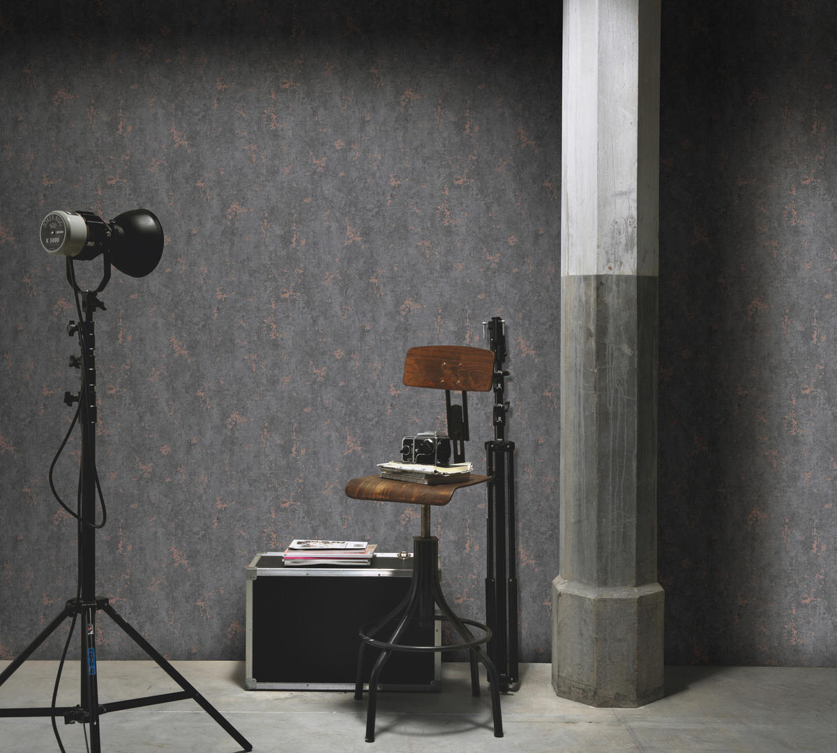 Erismann Vliestapete Betonoptik dunkelgrau bronze B/L: ca. 53x1005 cm Vliestapete_10316-47 - dunkelgrau/bronze (53,00/1005,00cm) - Erismann