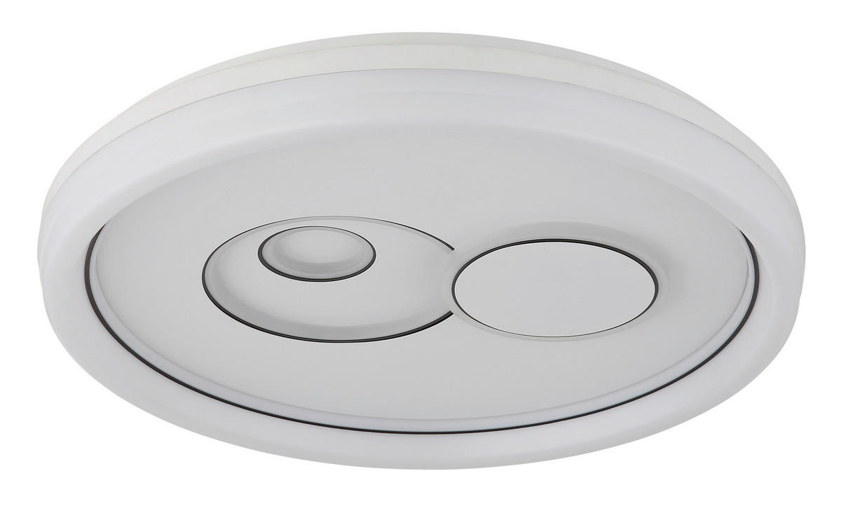 LED-Deckenleuchte weiß silber Metall Kunststoff B/D: ca. 7x48 cm LED-Deckenleuchte_Ruiz-I - weiß/silber (48,00cm)