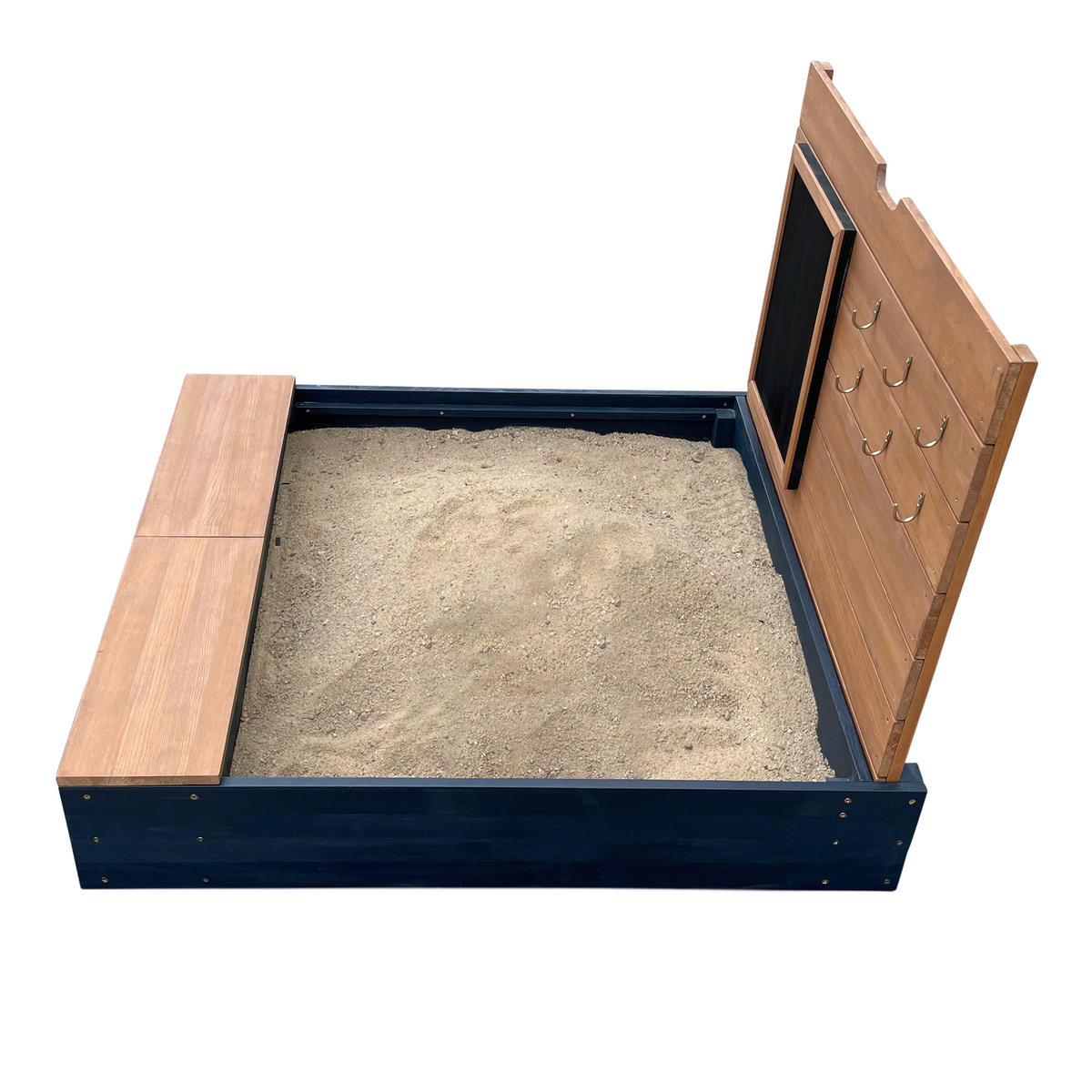AXI Sandkasten Mandy grau B/H/T: ca. 90x74x100 cm Mandy - braun/gelb (90,00/74,00/100,00cm) - AXI
