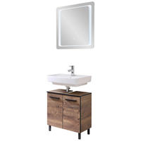 Badezimmer-Set Quickset 374 Eiche Ribeck Nachbildung B/H/T: ca. 70x200x33 cm Quickset 374 - Eiche (70,00/200,00/33,00cm) - Pelipal