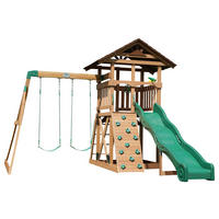 Backyard Discovery Spielturm Lightning Ridge grün B/H/L: ca. 430x310x380 cm Lightning Ridge - braun/grün (380,00/430,00/310,00cm) - Backyard Discovery