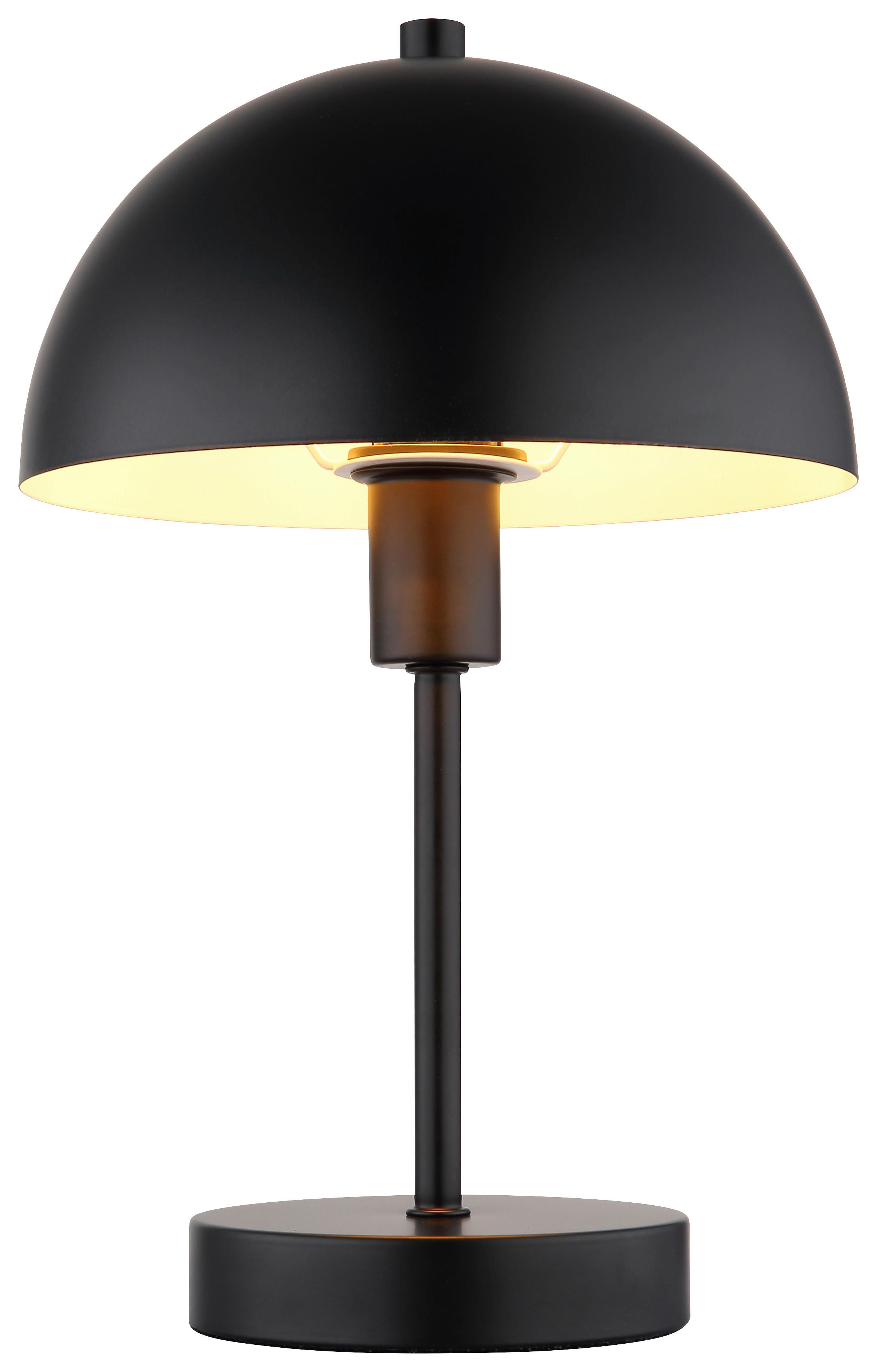 GLOBO Tischleuchte mattschwarz Metall H/D: ca. 31x20 cm E14 1 Brennstellen Atoma - mattschwarz (20,00/31,00cm) - GLOBO