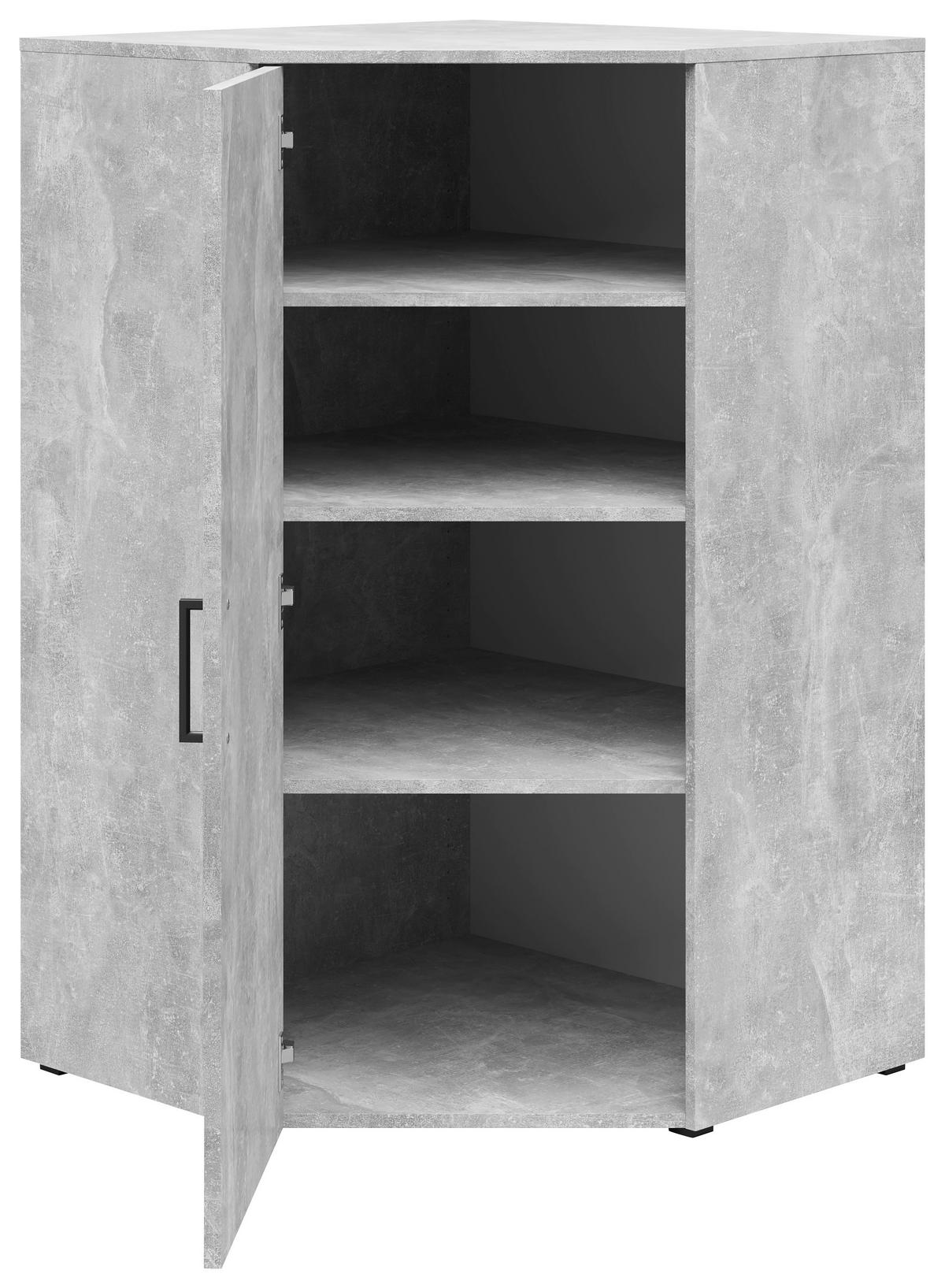 Schrank Multi-Stauraum Typ 42 Beton Optik B/H/T: ca. 101x115x79 cm Multi-Stauraum Typ 42 - Beton (101,00/115,00/79,00cm)
