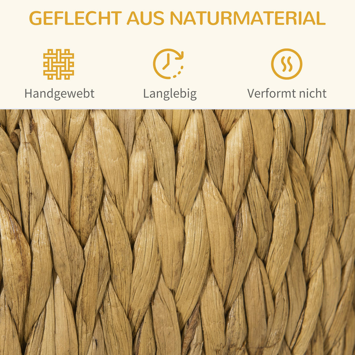 PawHut Katzen-Zubehör natur Edelstahl B/H/L: ca. 43x44x42 cm Rattan_Katzenhaus - natur/hellbraun (42,00/43,00/44,00cm) - PawHut