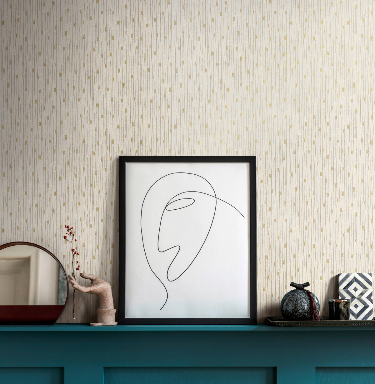 A.S.Création Vliestapete gold creme B/H/D: ca. 53x1005x8,2 cm Vliestapete - gold/creme (8,20/1005,00cm) - A.S.Creation