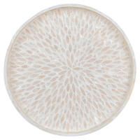 Tablett beige Bambus B/H/L: ca. 40x3,5x40 cm Tablett - beige (40,00/40,00/3,50cm)