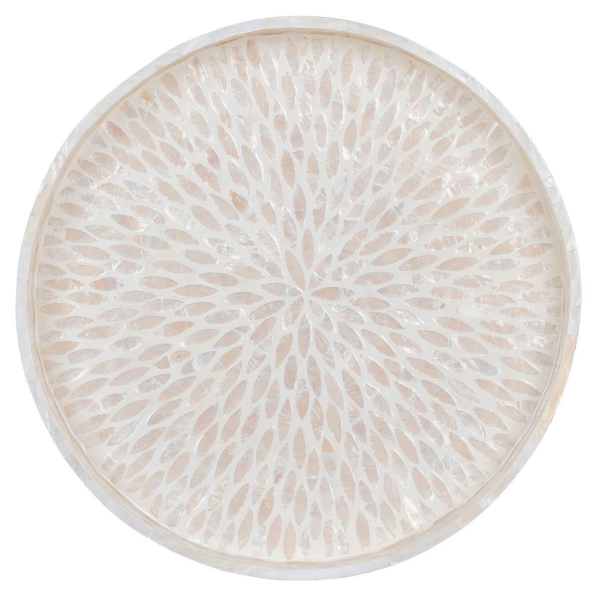 Tablett beige Bambus B/H/L: ca. 40x3,5x40 cm Tablett - beige (40,00/40,00/3,50cm)