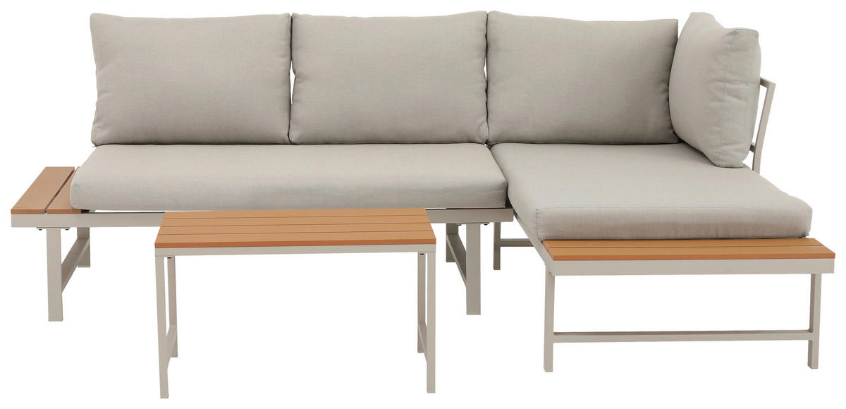 POCOline Gartensitzgruppe Onno hellgrau Stahl Onno - hellgrau - POCOline