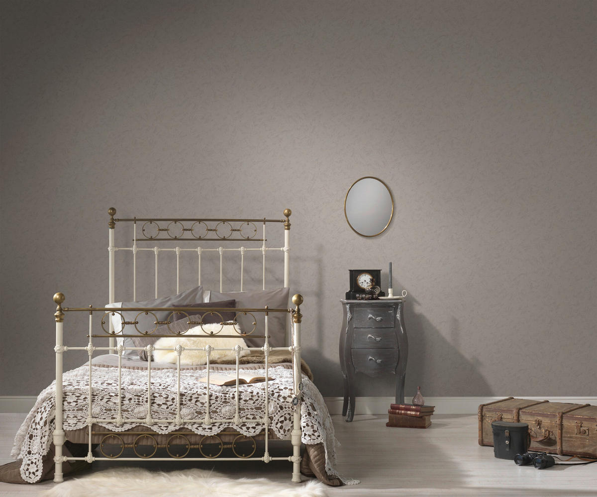 A.S.Creation Vliestapete Attractive Uni grau B/L: ca. 53x1005 cm Attractive - grau (53,00/1005,00cm) - A.S.Creation