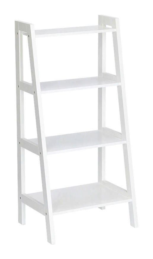 Zeller Standregal weiß MDF B/H/L: ca. 32x90x43 cm Standregal_mit_4_Ablagen - weiß (43,00/32,00/90,00cm) - Zeller