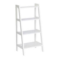 Zeller Standregal weiß MDF B/H/L: ca. 32x90x43 cm Standregal_mit_4_Ablagen - weiß (43,00/32,00/90,00cm) - Zeller