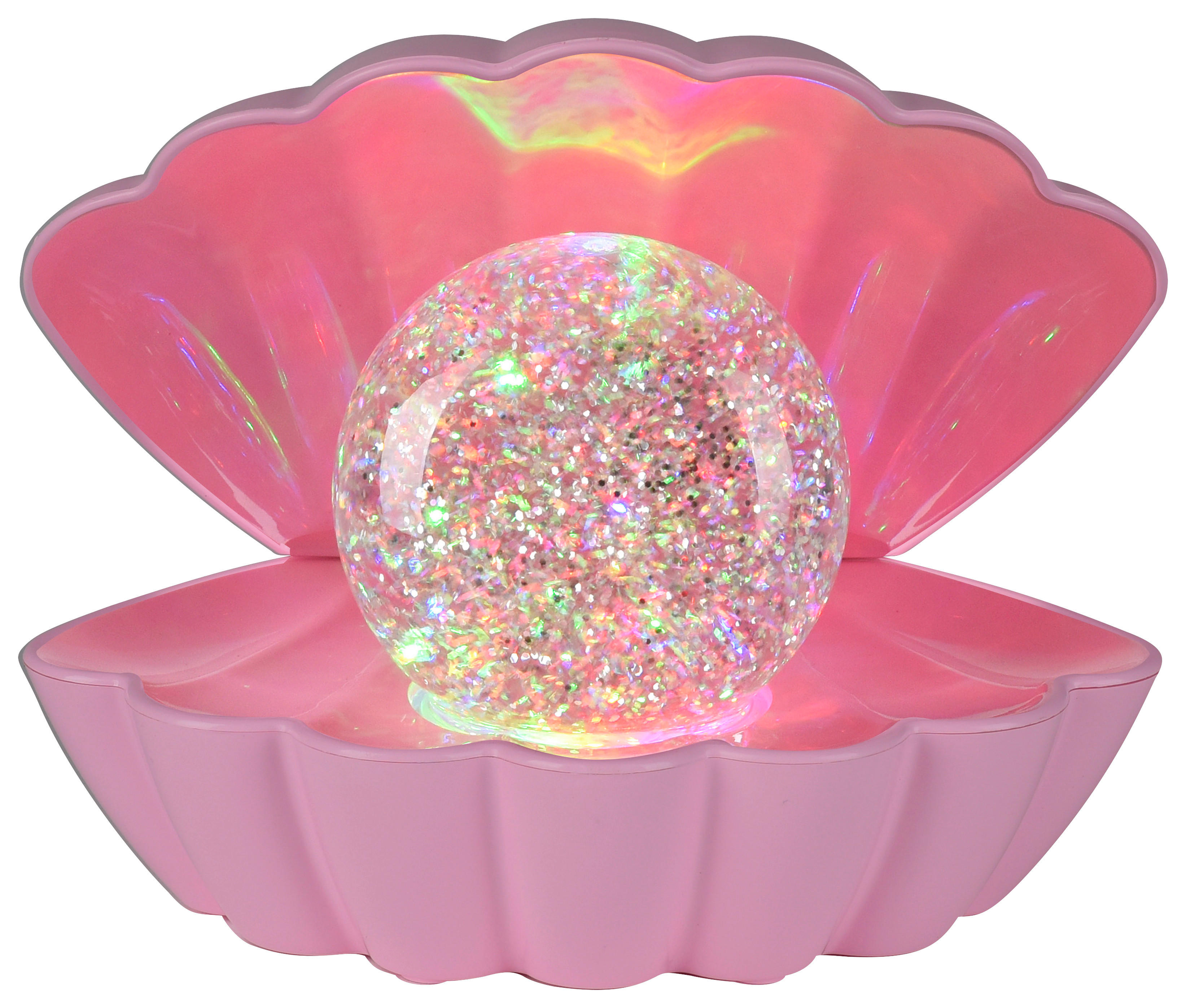 Just Light LED-Dekoleuchte rosa Kunststoff B/H/D: ca. 18x13x14,8 cm LED-Dekoleuchte_Muschel - rosa (14,80/13,00cm) - Just Light