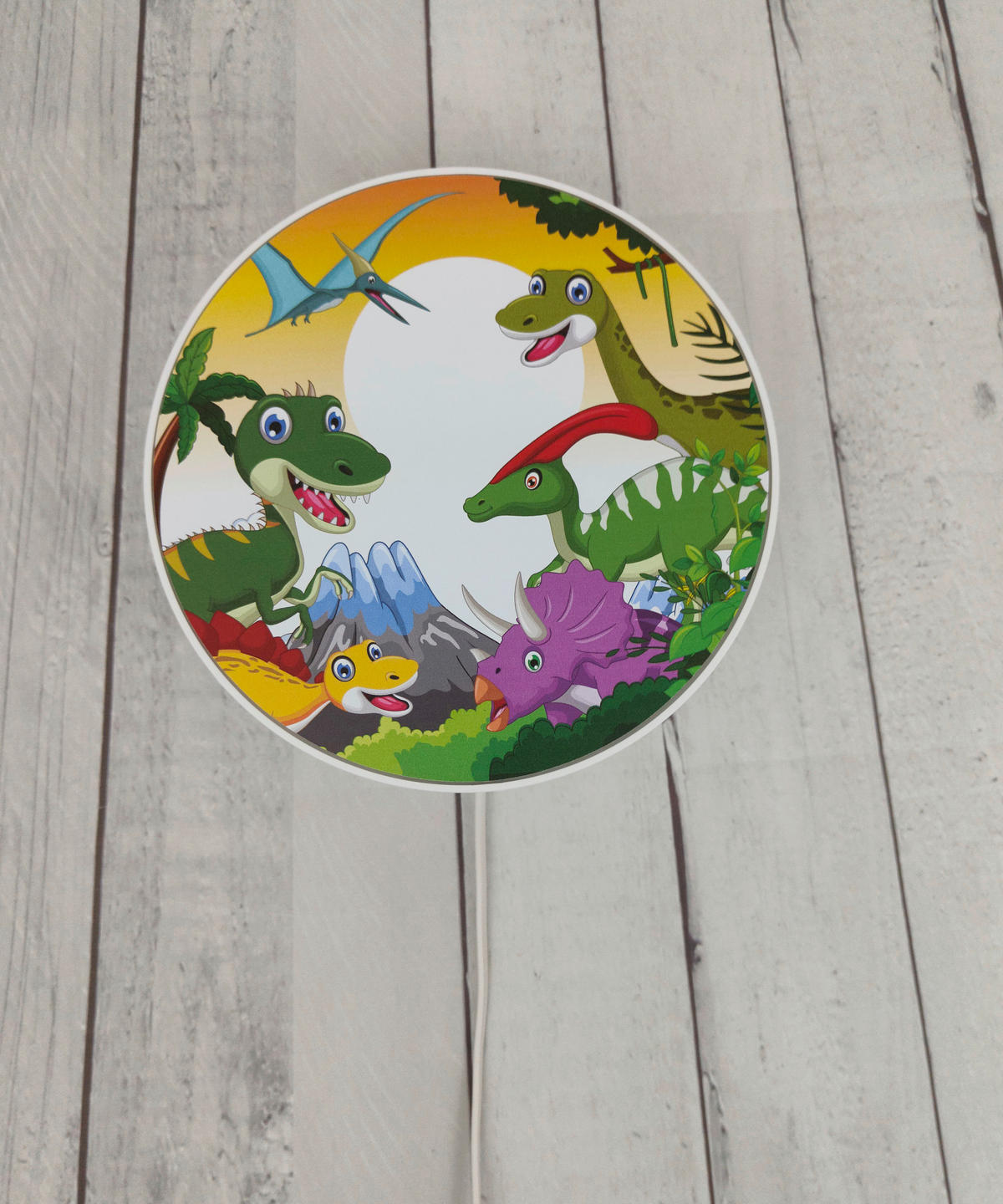 Niermann Wandleuchte 4002 bunt Kunststoff T/D: ca. 10x25 cm E14 1 Brennstellen Dinos - bunt (25,00cm) - Niermann