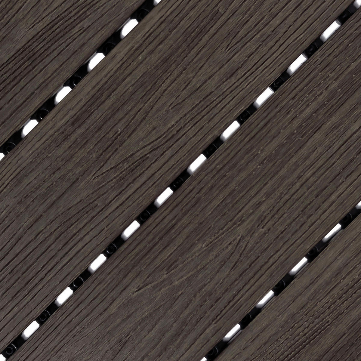 POCOline Terrassenfliese WPC, 6 Stück im Paket braun B/L: ca. 30x30 cm WPC, 6 Stück im Paket - braun (30,00/30,00cm) - POCOline