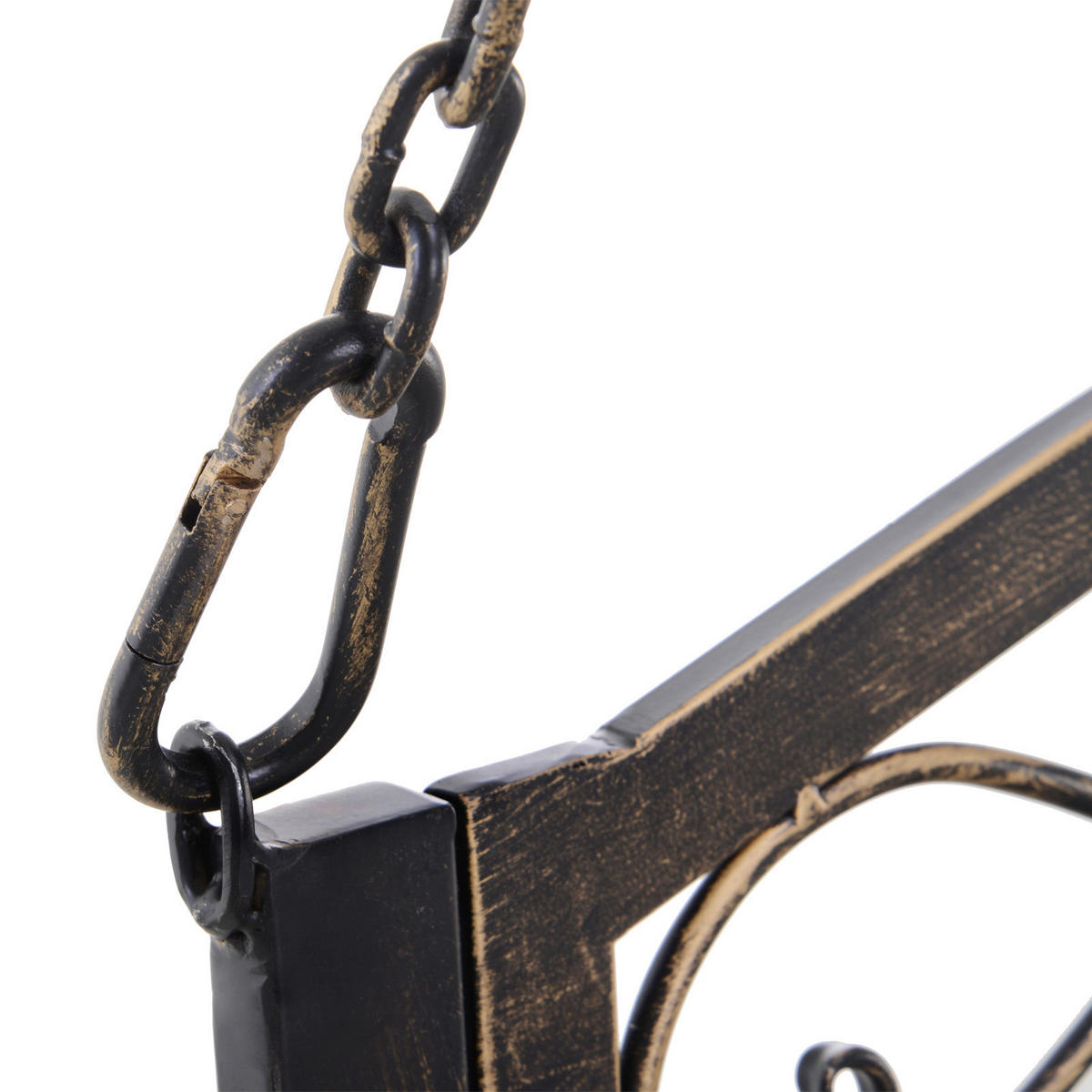 Outsunny Gartenschaukel bronze Metall B/H/L: ca. 123x175x167 cm Gartenschaukel - bronze (167,00/123,00/175,00cm) - Outsunny