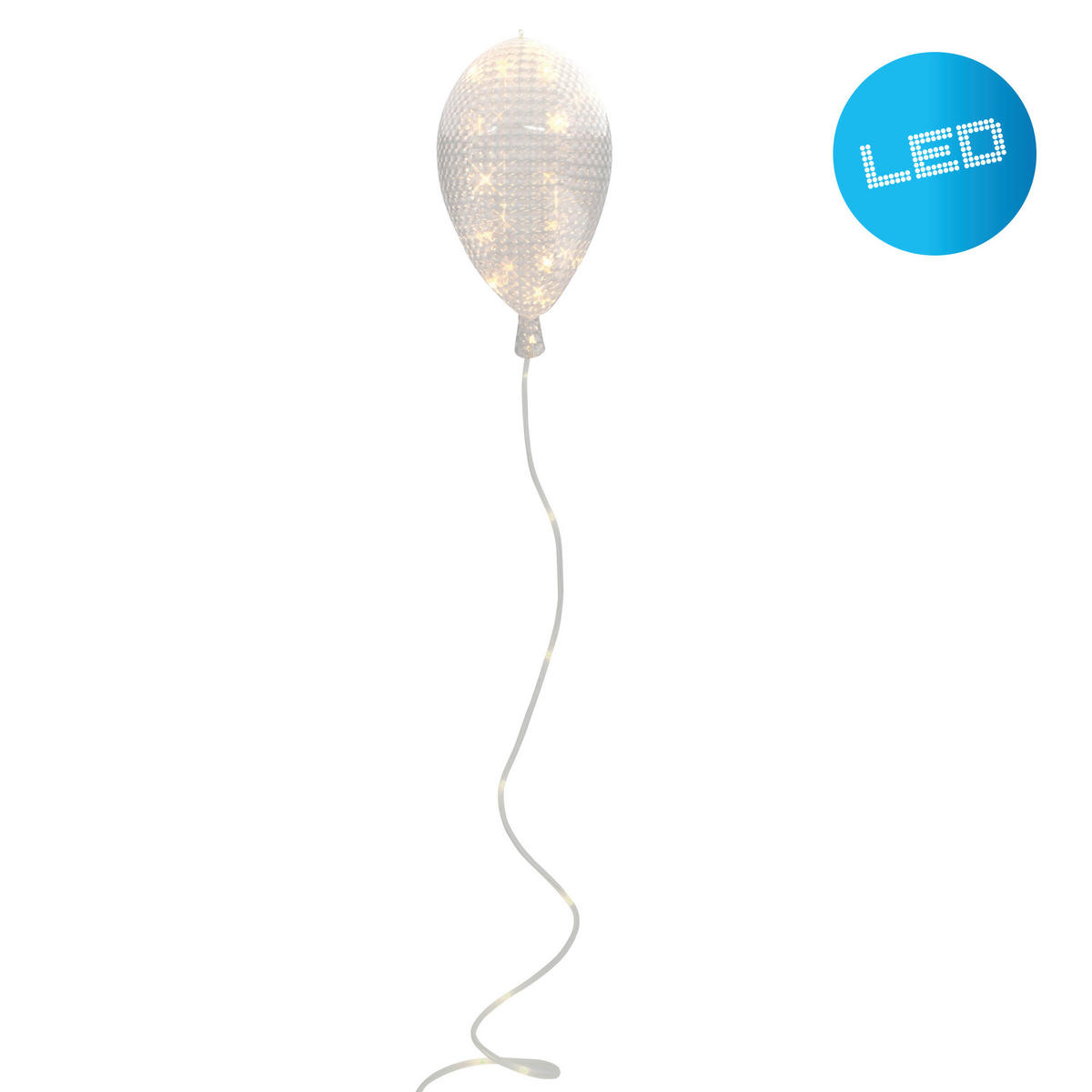 Näve Leuchten LED-Dekoballon weiß Kunststoff B/H/T/D: ca. 35x50x35x35 cm LED-Dekoballon - weiß (35,00/50,00/35,00cm) - Näve Leuchten