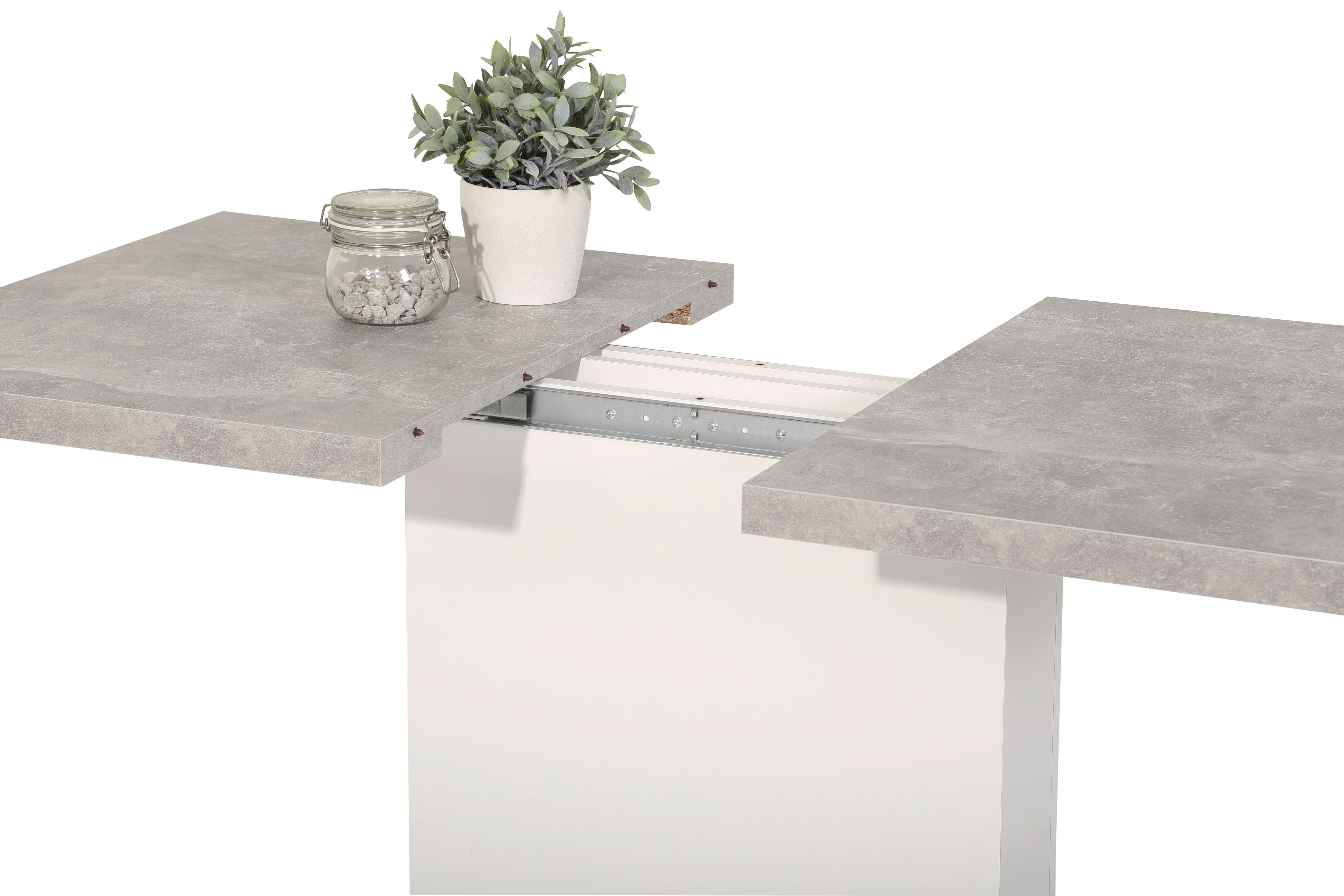 Esstisch Britt Beton weiß B/H/T: ca. 150x76x69 cm Britt - Beton/weiß (150,00/76,00/69,00cm) - Hela