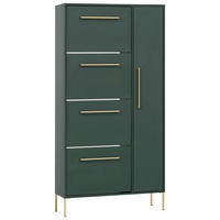 Schuhschrank Kent waldgrün B/H/T: ca. 88,4x174,2x30 cm Kent - waldgrün (88,40/174,20/30,00cm) - Möbelpartner