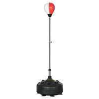 SPORTNOW Fitness-Zubehör rot Kunstleder B/H/L: ca. 48x48x165 cm Punchingball - rot/schwarz (165,00/48,00/48,00cm) - SPORTNOW