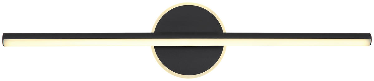 GLOBO Wandleuchte 41924S Pepe schwarz Opal Metall Acryl B/H: ca. 60,8x13 cm Pepe - schwarz/Opal (60,80/13,00cm) - GLOBO