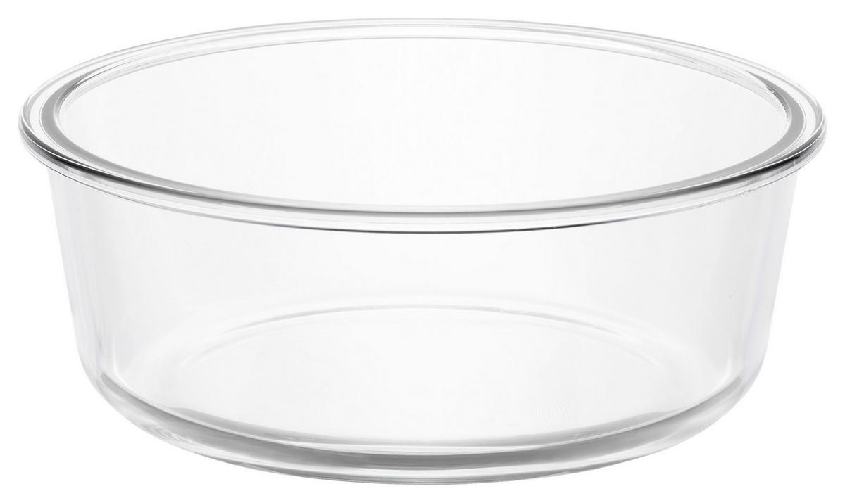 Auflaufform Glas B/H/L: ca. 19x7x19 cm Glasauflaufform_Heißluftfritteuse - klar (19,00/19,00/7,00cm)