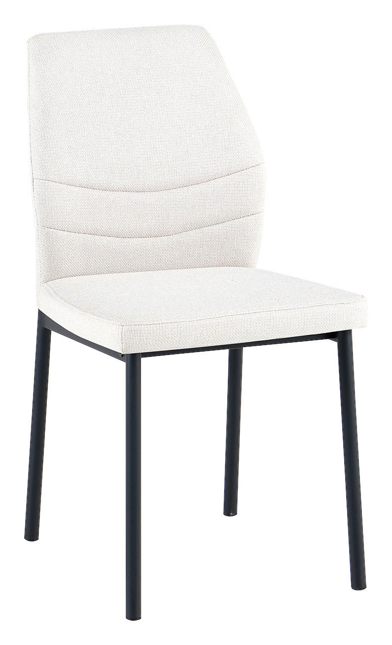 Stuhl Marbella beige Webstoff B/T: ca. 45x56 cm Marbella - beige/schwarz (45,00/56,00cm)