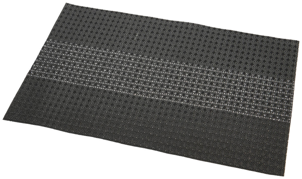 Platzmatte schwarz Kunststoff B/L: ca. 30x45 cm Platzmatte_Pailetten - schwarz (30,00/45,00cm)