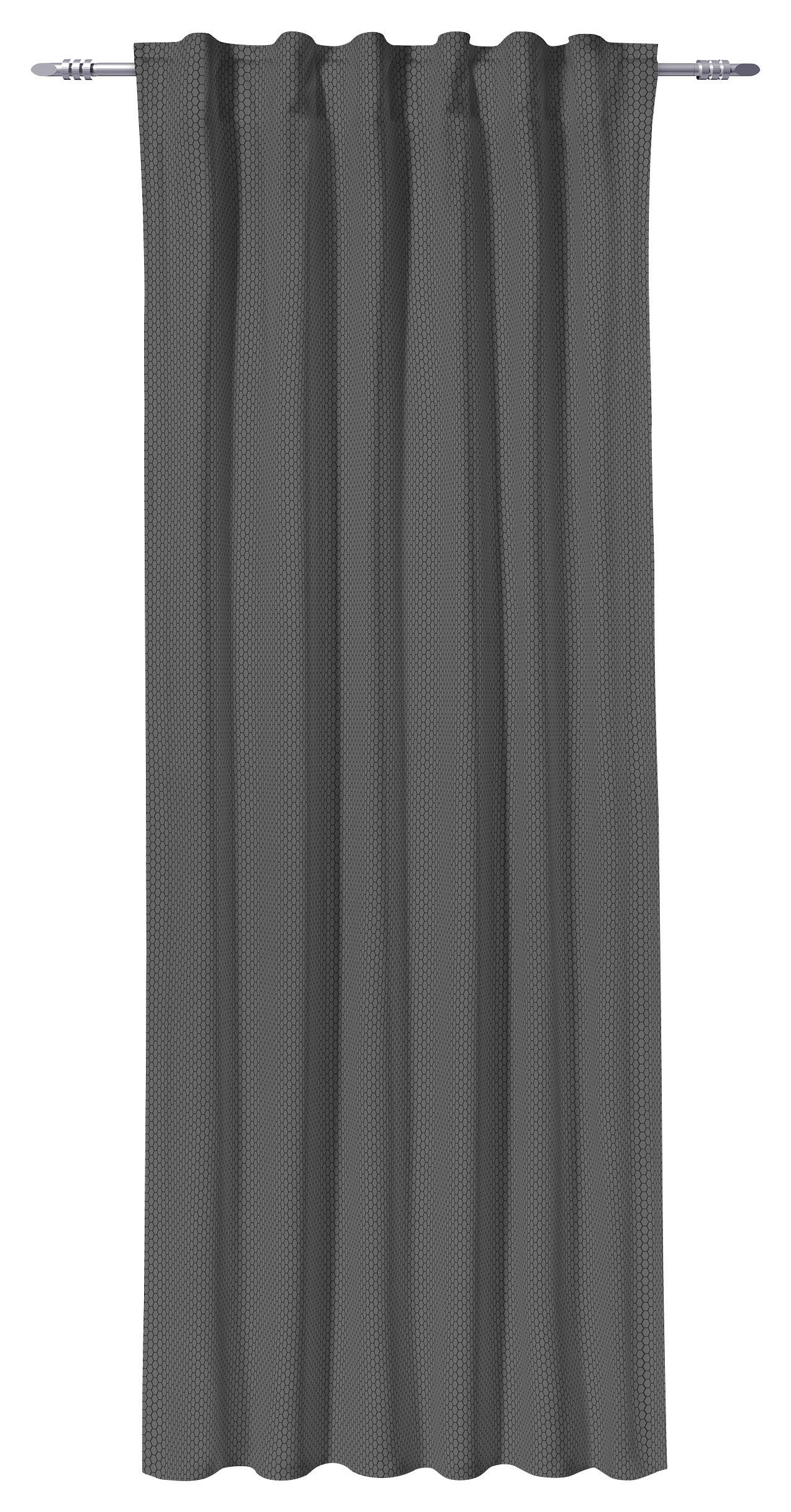 Kombivorhang Wabe anthrazit B/L: ca. 135x245 cm Wabe - anthrazit (135,00/245,00cm) - POCOline