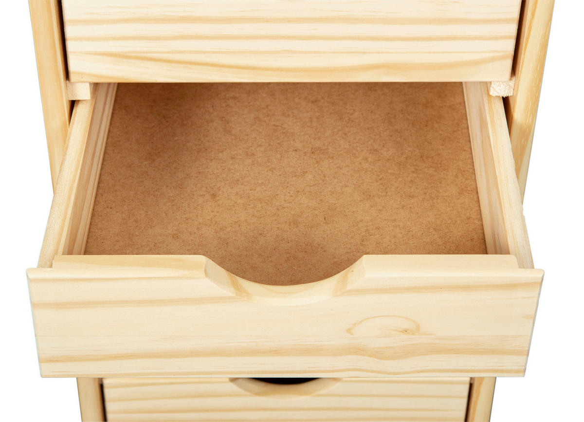 Rollcontainer Nils natur B/H/T: ca. 35x65x40 cm Nils - natur (35,00/65,00/40,00cm) - Inter Link