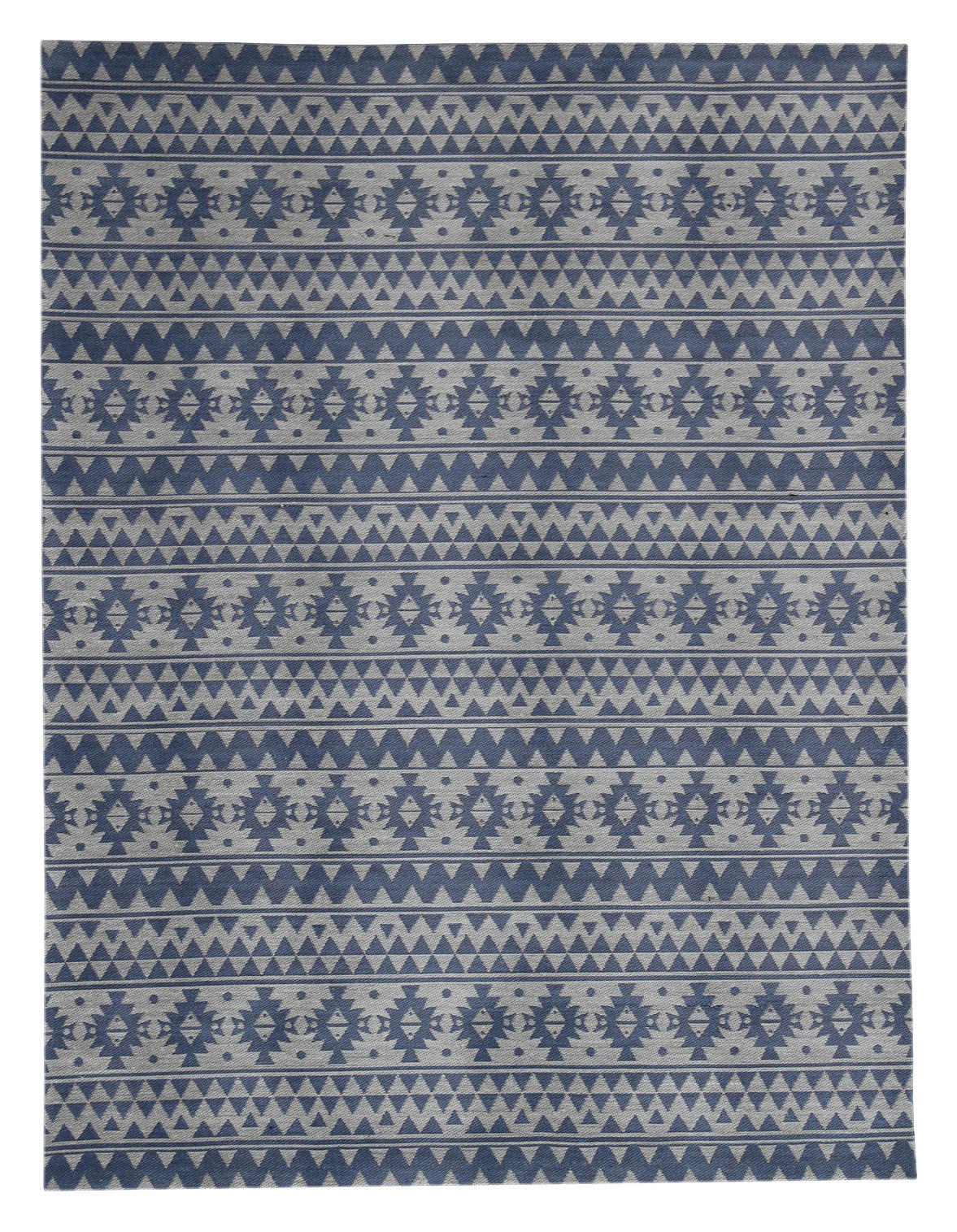 Kayoom Flachgewebeteppich Sunny 210 hellblau B/L: ca. 80x150 cm Sunny 210 - hellblau (80,00/150,00cm) - Kayoom