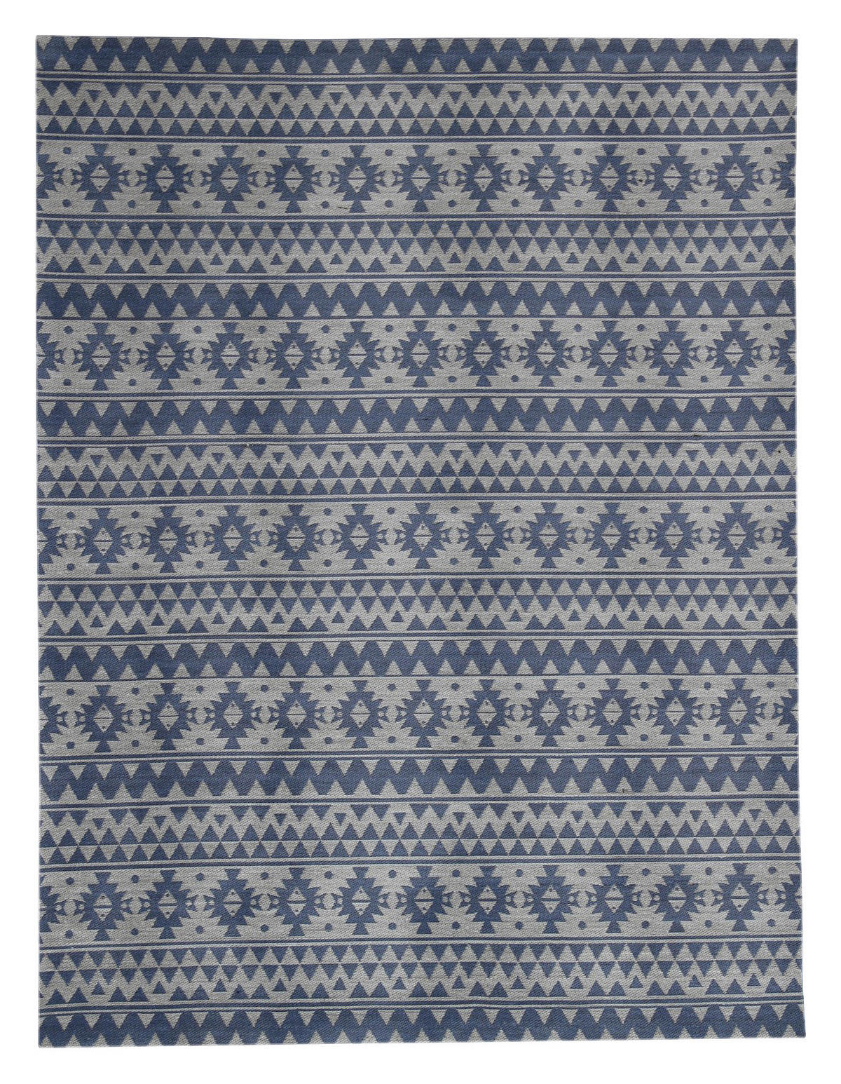 Kayoom Flachgewebeteppich Sunny 210 hellblau B/L: ca. 80x150 cm Sunny 210 - hellblau (80,00/150,00cm) - Kayoom