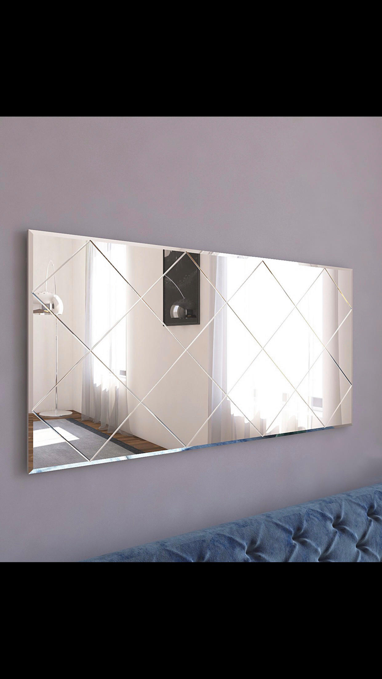Wandspiegel Mofo transparent Glas B/H/T: ca. 120x60x2,2 cm Mofo - transparent (120,00/60,00/2,20cm) - moebel17
