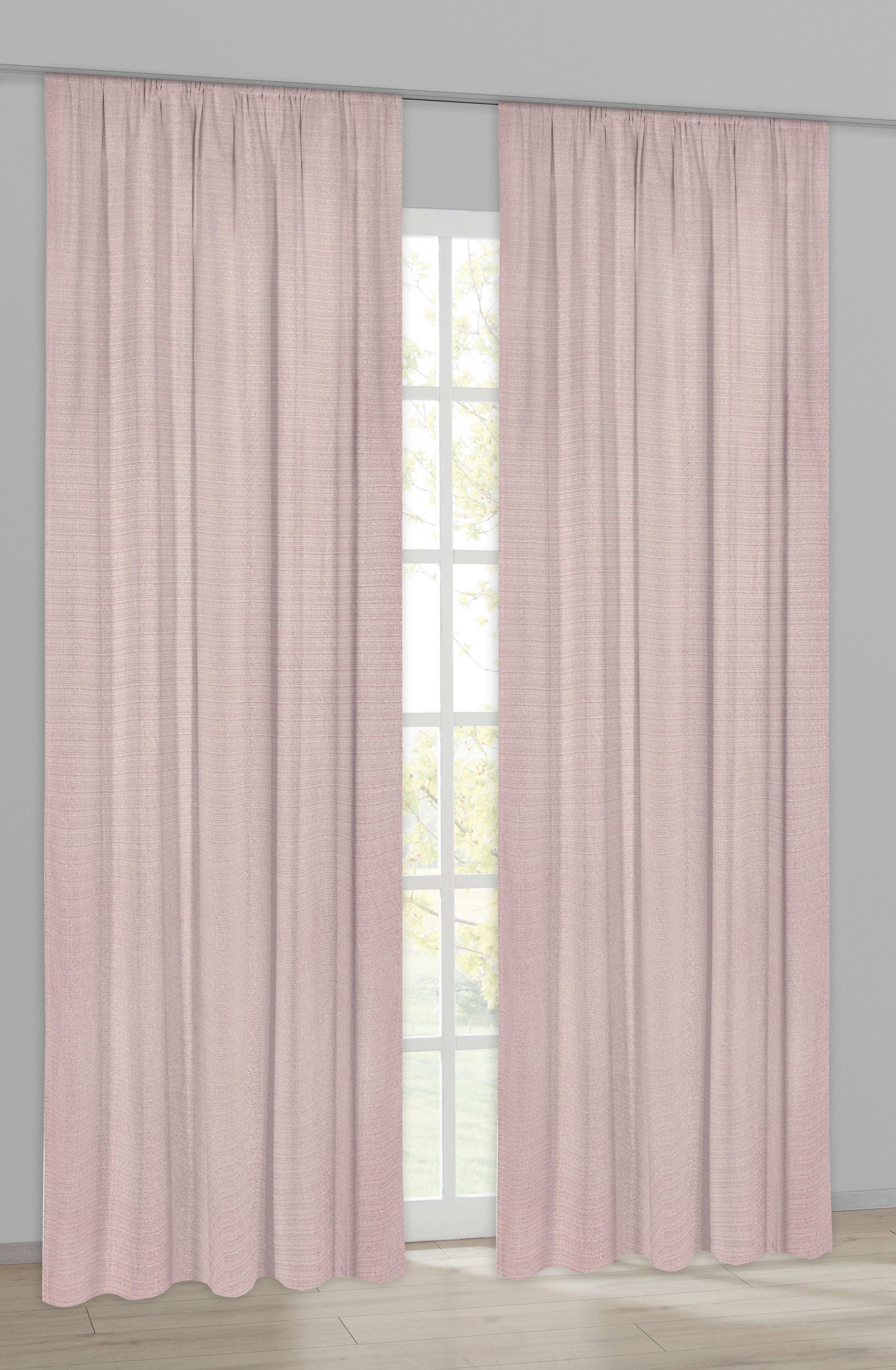 Dekovorhang Leo rosa B/L: ca. 135x245 cm Leo - rosa (135,00/245,00cm)