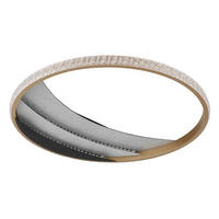 GLOBO Deckenleuchte schwarz gold klar Metall Aluminium Kunststoff H/D: ca. 6x41 cm 1 Brennstellen Constance - gold/klar (41,00/6,00cm) - GLOBO