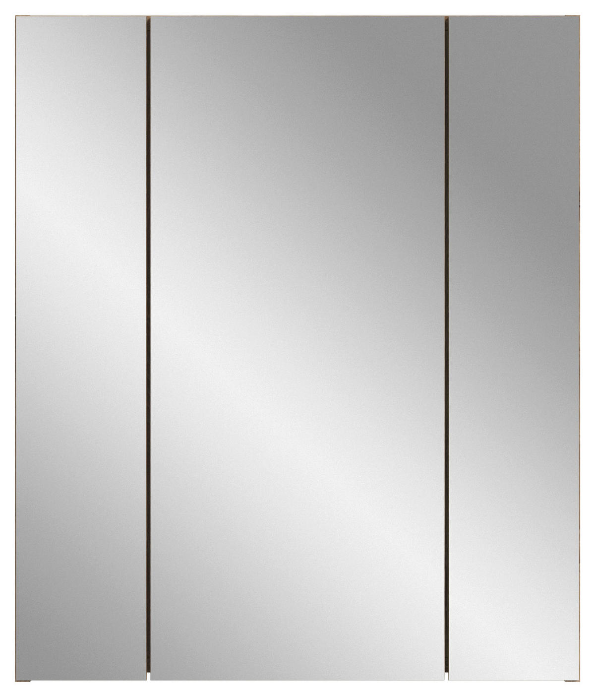 Spiegelschrank Ice Nox Oak Nachbildung schwarz matt B/H/T: ca. 60x70x18 cm Ice - schwarz (60,00/70,00/18,00cm) - xonox.home
