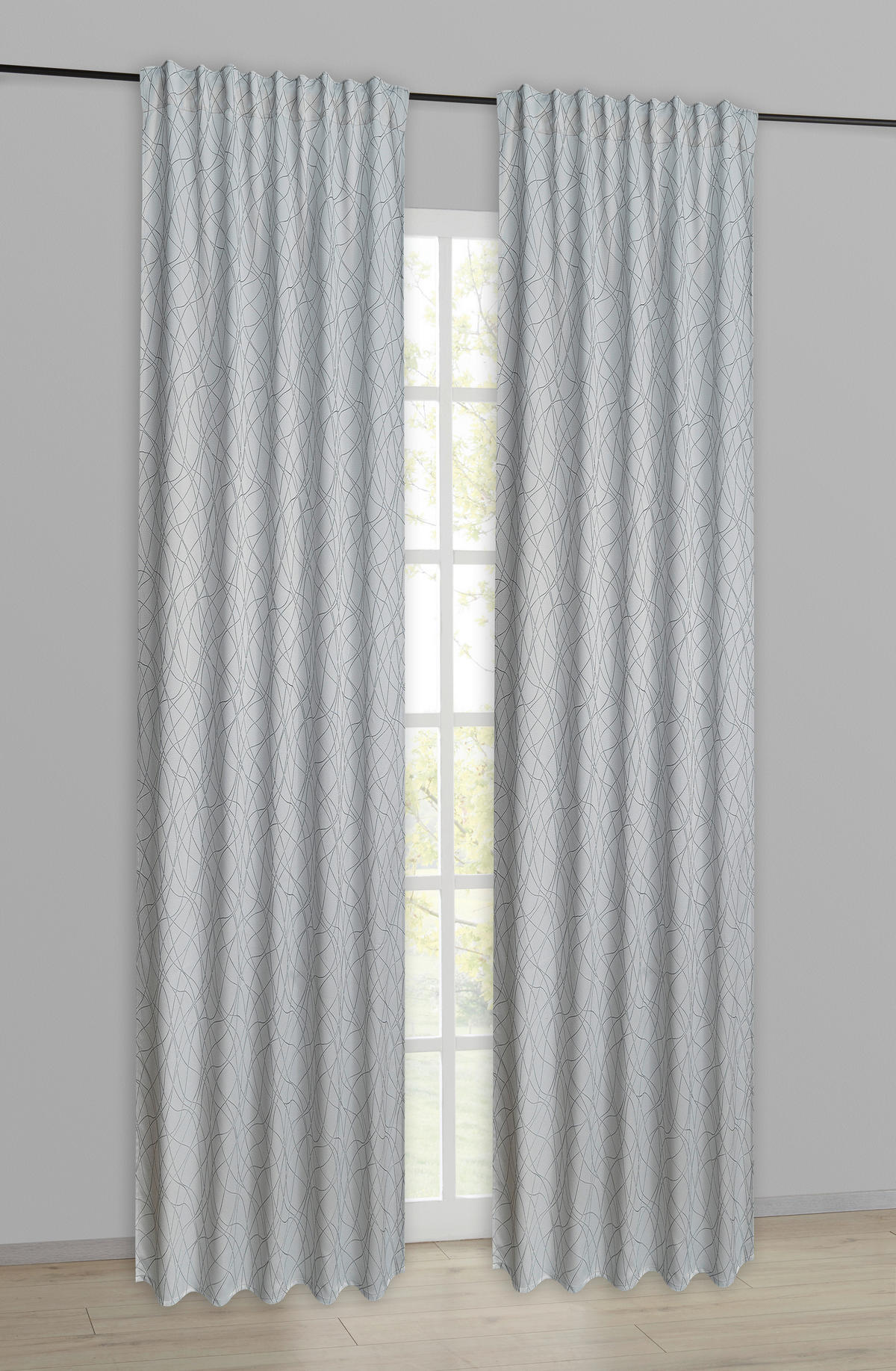 Kombivorhang Doreen silber B/L: ca. 135x245 cm Doreen - silber (135,00/245,00cm)