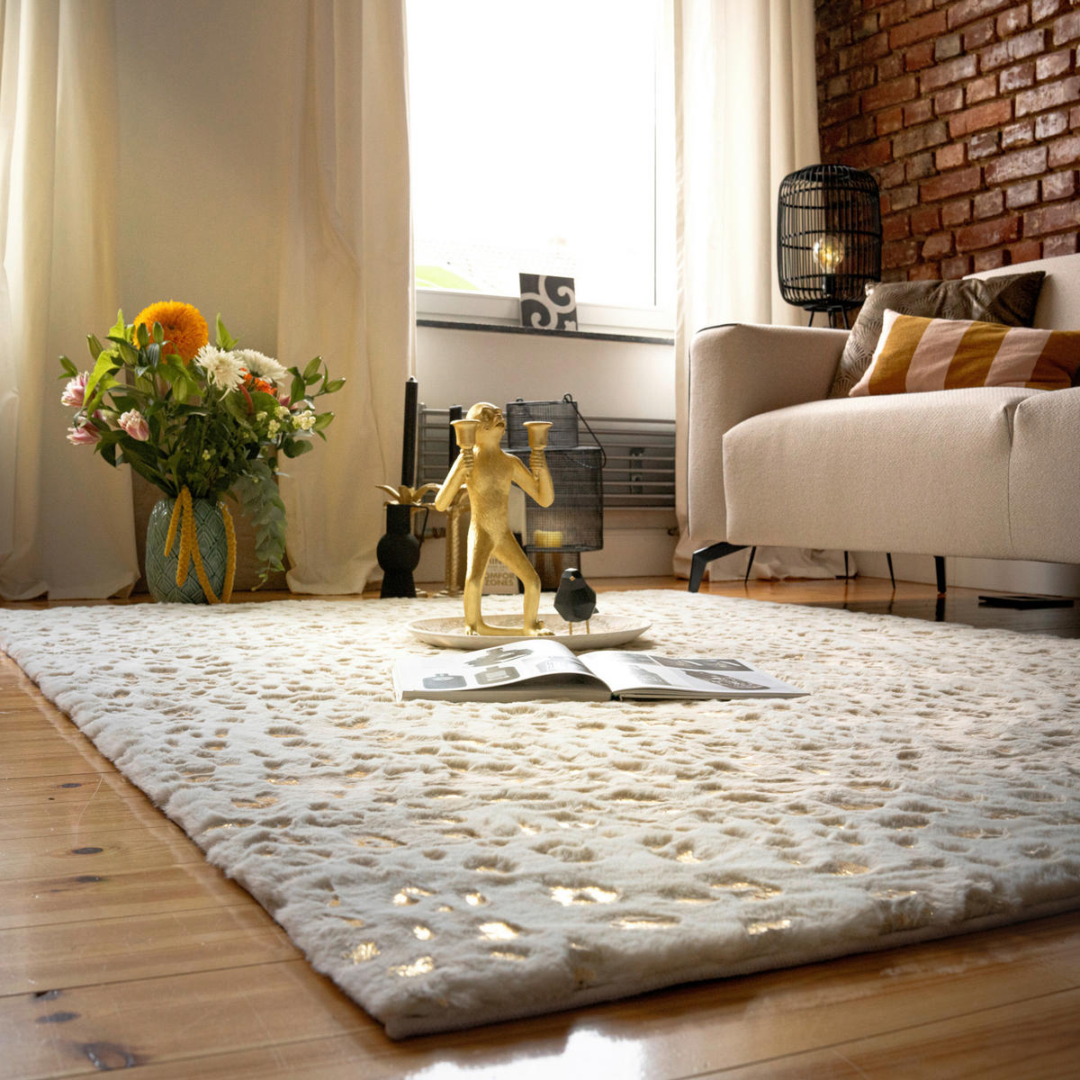 Obsession Teppich My Tiger creme B/L: ca. 60x100 cm My Tiger - creme (60,00/100,00cm) - Obsession