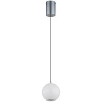 GLOBO Pendelleuchte Opal grau Metall Glas H/D: ca. 180x15 cm 1.0 Brennstellen Simmons - Opal/grau (15,00/180,00cm) - GLOBO