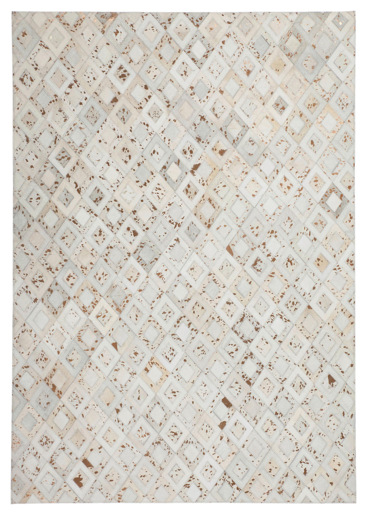 360Living Teppich Dazzle Chrom B/L: ca. 80x150 cm Dazzle - Chrom/elfenbein (80,00/150,00cm) - 360Living