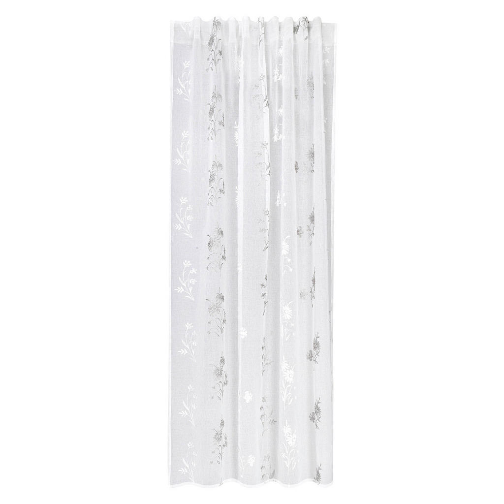 Thumbnail - Happy Home Kombivorhang Blattranke silber B/L: ca. 140x245 cm