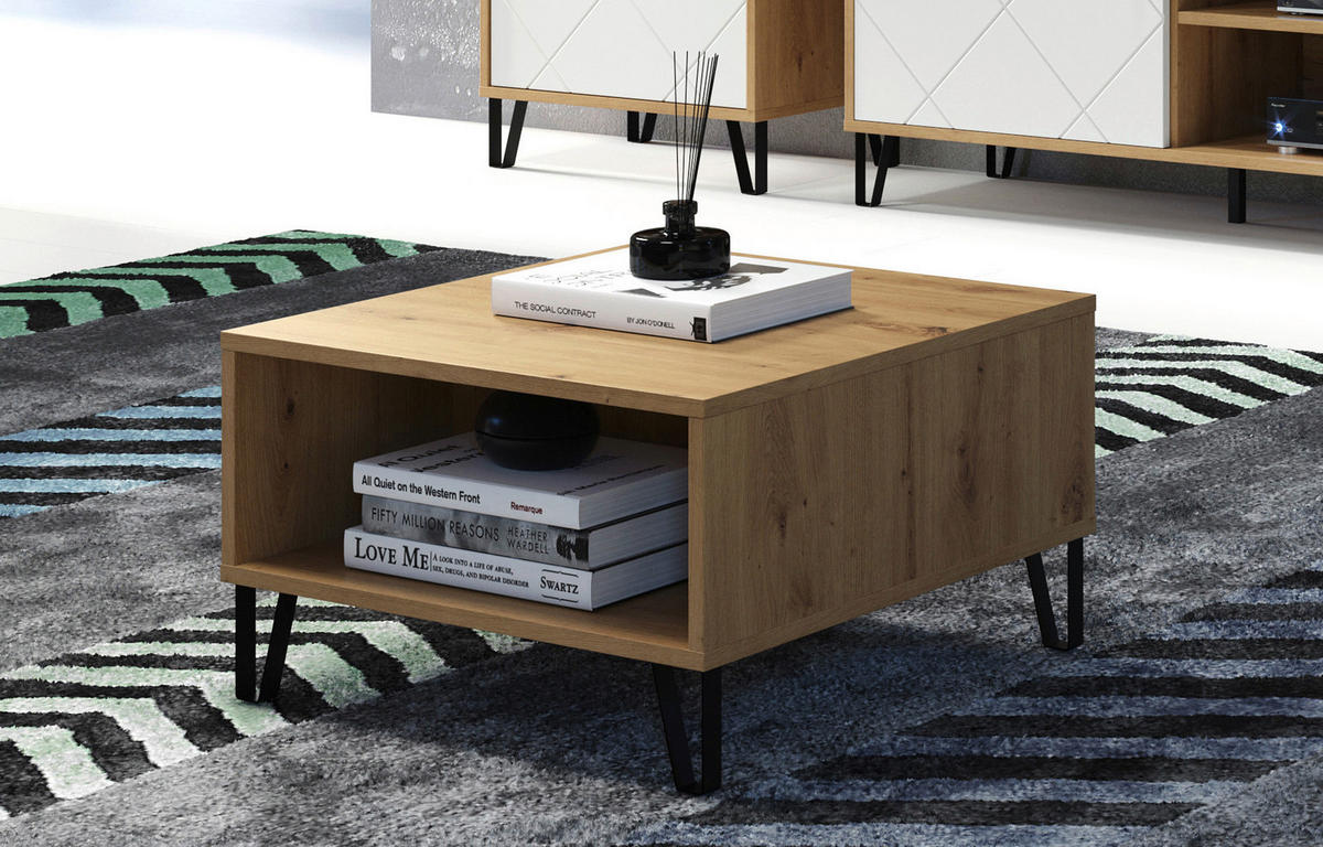 Couchtisch Touch Eiche Artisan Nachbildung B/H/T: ca. 60x37x60 cm Touch - Eiche (60,00/37,00/60,00cm) - Trendteam