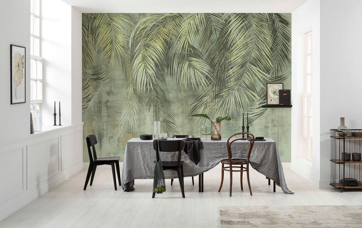 Komar Fototapete Palm Fronds B/L: ca. 350x250 cm Palm Fronds - (350,00/250,00cm) - Komar