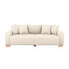 Big Sofa Alpha New creme Microfaser B/H/T: ca. 244x85x112 cm Alpha New - buche/creme (244,00/85,00/112,00cm)