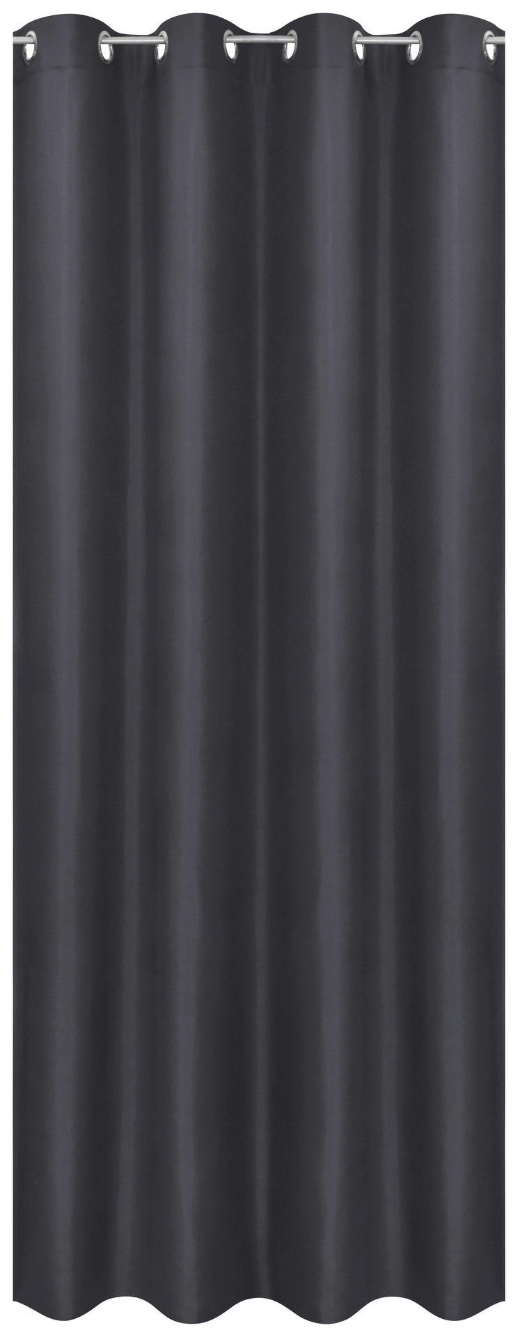 Thumbnail - ACUS design collection Ösenvorhang Barnaby schwarz B/L: ca. 140x235 cm