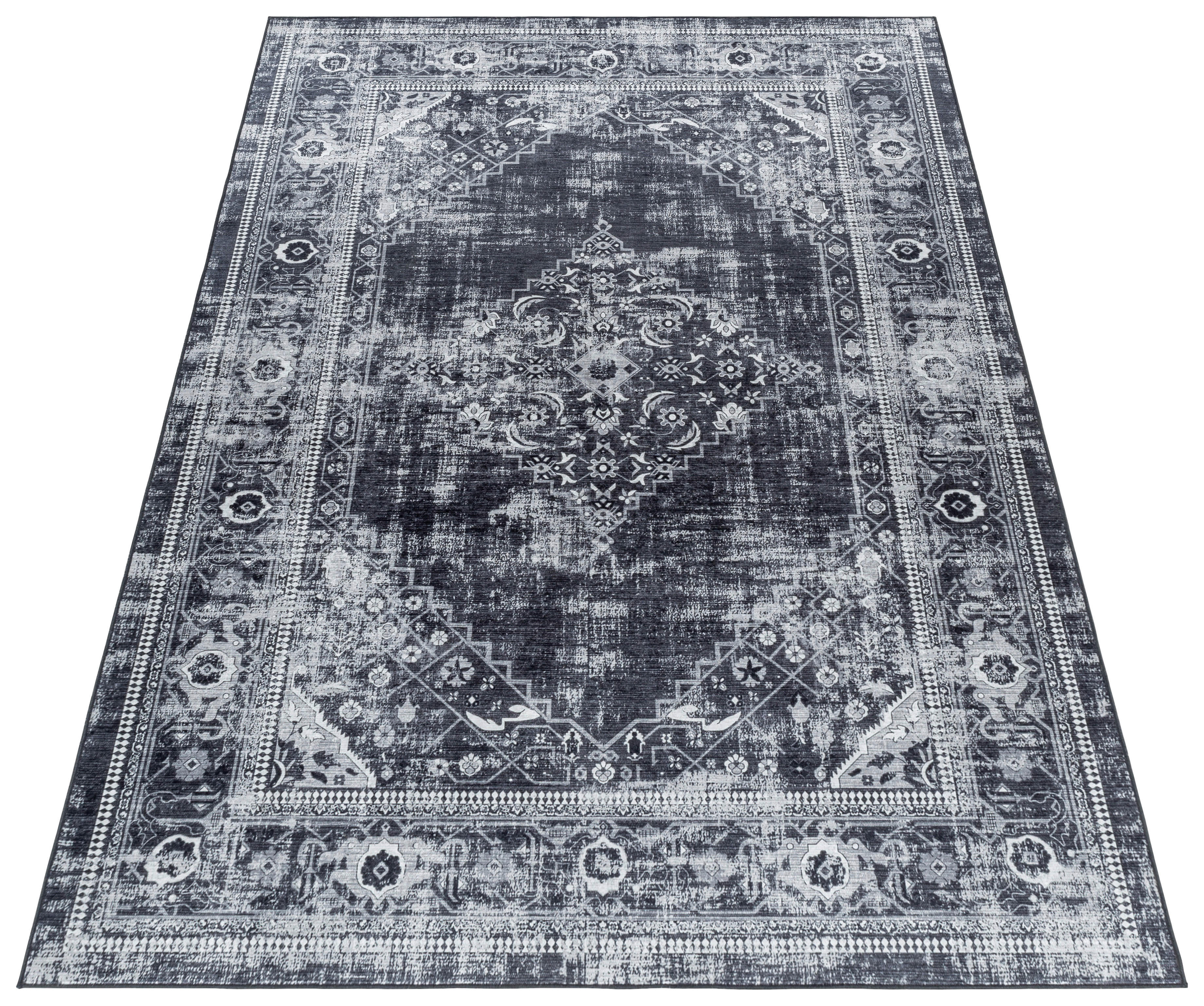 Ayyildiz Teppich FIESTA schwarz B/L: ca. 80x150 cm FIESTA - schwarz (80,00/150,00cm) - Ayyildiz