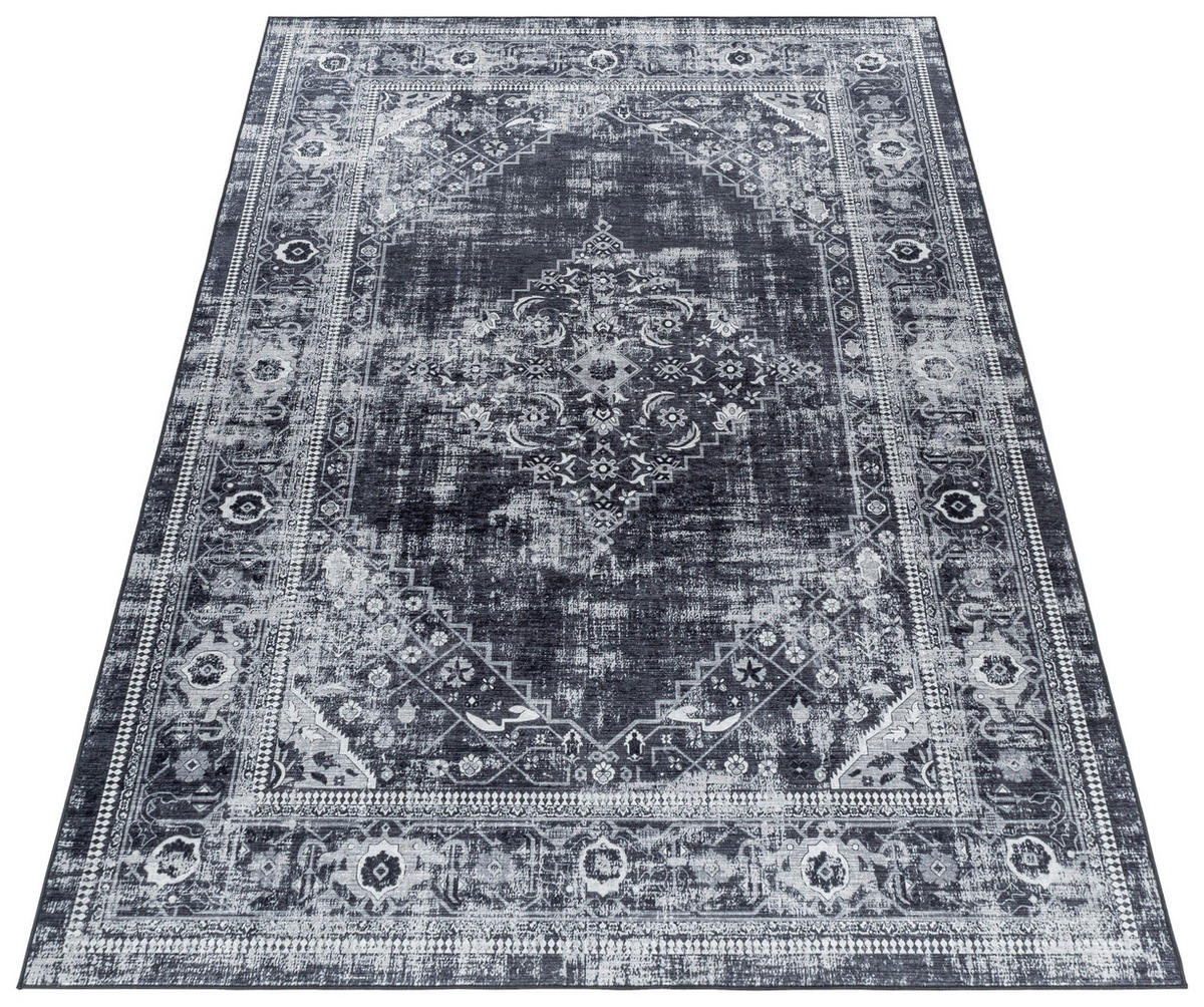 Ayyildiz Teppich FIESTA schwarz B/L: ca. 80x150 cm FIESTA - schwarz (80,00/150,00cm) - Ayyildiz
