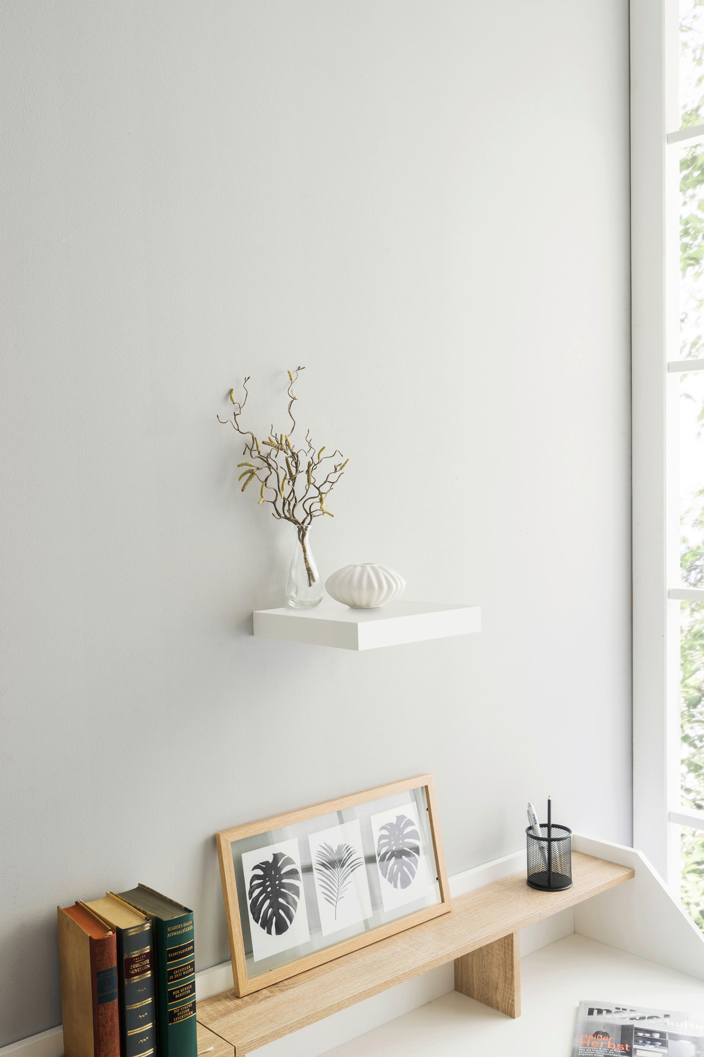 Wandboard Shelvy 23 weiß B/H/T: ca. 24x4x24 cm Shelvy 23 - weiß (24,00/4,00/24,00cm)